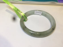 Load image into Gallery viewer, 50.5mm Certified Type A 100% Natural dark green oval Jadeite Jade bangle AE29-3075
