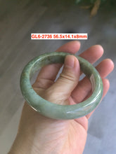 Load image into Gallery viewer, 54-63mm certified Type A 100% Natural dark green/white/black Jadeite Jade bangle group with defects GL1
