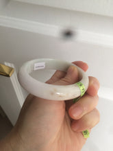 Load image into Gallery viewer, 56.5mm certificated Type A 100% Natural white/red/brown Jadeite Jade bangle AE28-5705

