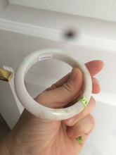 Load image into Gallery viewer, 56.5mm certificated Type A 100% Natural white/red/brown Jadeite Jade bangle AE28-5705

