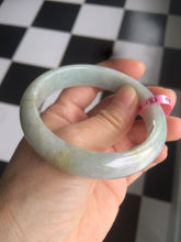 Load image into Gallery viewer, 58 mm Certified Type A 100% Natural green/purple Jadeite Jade bangle B45-3788
