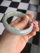 Load image into Gallery viewer, 58 mm Certified Type A 100% Natural green/purple Jadeite Jade bangle B45-3788
