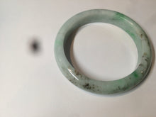 Load image into Gallery viewer, 56.6mm Certified Type A 100% Natural sunny green Jadeite Jade bangle U97-0543
