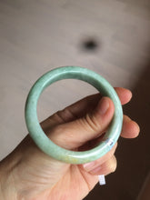 Load image into Gallery viewer, 55.8mm Certified type A 100% Natural green yellow Jadeite bangle Y121-2487
