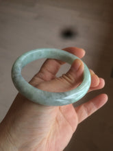 Load image into Gallery viewer, 58mm Certified Type A 100% Natural sunny green/gray Jadeite Jade bangle C62-4547
