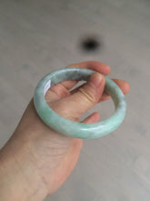 Load image into Gallery viewer, 58mm Certified Type A 100% Natural sunny green/gray Jadeite Jade bangle C62-4547
