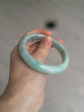 Load image into Gallery viewer, 58mm Certified Type A 100% Natural sunny green/gray Jadeite Jade bangle C62-4547

