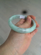 Load image into Gallery viewer, 58mm Certified Type A 100% Natural sunny green/gray Jadeite Jade bangle C62-4547
