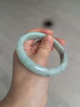 Load image into Gallery viewer, 58mm Certified Type A 100% Natural sunny green/gray Jadeite Jade bangle C62-4547
