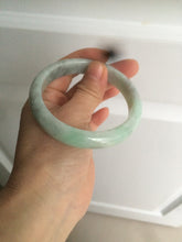 Load image into Gallery viewer, 58mm Certified Type A 100% Natural sunny green/gray Jadeite Jade bangle C62-4547
