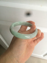 Load image into Gallery viewer, 58mm Certified Type A 100% Natural sunny green/gray Jadeite Jade bangle C62-4547
