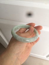 Load image into Gallery viewer, 58mm Certified Type A 100% Natural sunny green/gray Jadeite Jade bangle C62-4547
