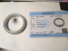 Load image into Gallery viewer, 52.6mm 100% natural Type A light green/purple jadeite jade bangle AR42-2209
