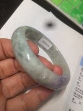 Load image into Gallery viewer, 52.6mm 100% natural Type A light green/purple jadeite jade bangle AR42-2209
