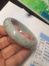 Load image into Gallery viewer, 52.6mm 100% natural Type A light green/purple jadeite jade bangle AR42-2209
