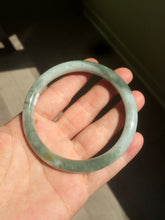 Load image into Gallery viewer, 59.5mm Certified Type A 100% Natural green round cut Jadeite Jade bangle AH67-4997 卖了
