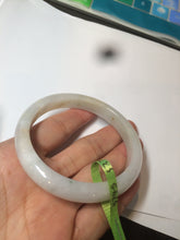 Load image into Gallery viewer, 57mm certificated type A 100% Natural light green yellow Jadeite Jade bangle AD84-5745
