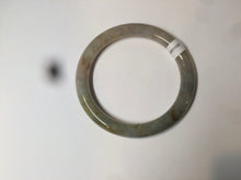 Load image into Gallery viewer, 53mm certified Type A 100% Natural green/brown round cut Jadeite Jade bangle AD85-1438
