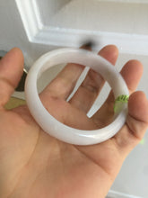 Load image into Gallery viewer, 55.7mm certified Type A 100% Natural white/yellow Jadeite Jade bangle E57-7572
