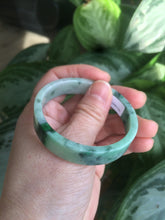 Load image into Gallery viewer, 50.6mm Certified type A 100% Natural apple green Jadeite Jade bangle AH41-7281
