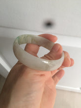 Load image into Gallery viewer, 52.7mm Type A 100% Natural icy sunny green/purple/gray/black Jadeite Jade bangle AT49
