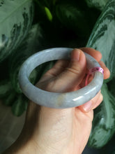 Load image into Gallery viewer, 57.7mm certified type A 100% Natural purple/orange/gray Jadeite Jade bangle L59-9382
