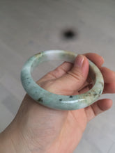 Load image into Gallery viewer, 56.6mm Certified Type A 100% Natural sunny green brown Jadeite Jade bangle AQ11-9156
