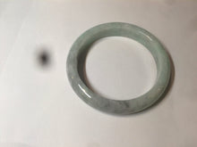 Load image into Gallery viewer, 58mm Certified Type A 100% Natural sunny green/gray Jadeite Jade bangle C62-4547
