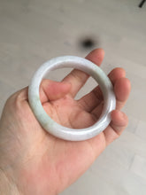 Load image into Gallery viewer, 56.5mm certified 100% natural type A green/white/light purple jadeite jade bangle AT50-7934
