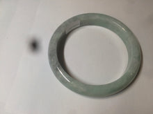 Load image into Gallery viewer, 58mm Certified Type A 100% Natural sunny green/gray Jadeite Jade bangle C62-4547
