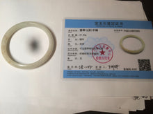 Load image into Gallery viewer, 55.5 mm Certified type A 100% Natural beige/yellow/white Jadeite bangle S43-7293
