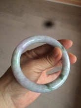 Load image into Gallery viewer, 55.5mm Certified 100% natural Type A green/purple round cut jadeite jade bangle AC23-4227
