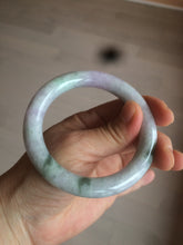 Load image into Gallery viewer, 55.5mm Certified 100% natural Type A green/purple round cut jadeite jade bangle AC23-4227
