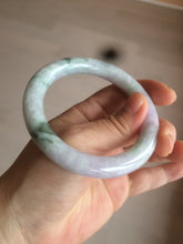 Load image into Gallery viewer, 55.5mm Certified 100% natural Type A green/purple round cut jadeite jade bangle AC23-4227
