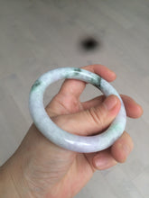 Load image into Gallery viewer, 55.5mm Certified 100% natural Type A green/purple round cut jadeite jade bangle AC23-4227
