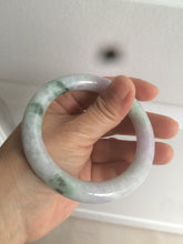 Load image into Gallery viewer, 55.5mm Certified 100% natural Type A green/purple round cut jadeite jade bangle AC23-4227
