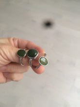 Load image into Gallery viewer, 100% Natural dark green nephrite (碧玉) Hetian Jade ring HT66 (adjustable size)
