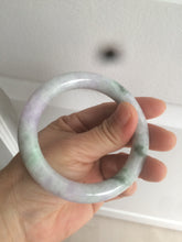 Load image into Gallery viewer, 55.5mm Certified 100% natural Type A green/purple round cut jadeite jade bangle AC23-4227
