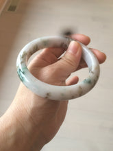 Load image into Gallery viewer, 61mm Certified Type A 100% Natural green/brown/white early spring mountain forest series jadeite Jade bangle C69-9958
