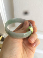 Load image into Gallery viewer, 49.3mm certified Type A 100% Natural green/purple/red/gray Jadeite Jade bangle E46-6478
