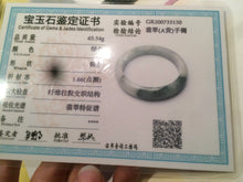 Load image into Gallery viewer, Certificated 58mm type A 100% Natural icy green/white jadeite jade bangle KS-37-3150
