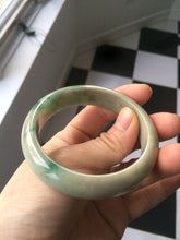 Load image into Gallery viewer, 54.7mm Certified Type A 100% Natural green/yellow Jadeite Jade bangle KS24-7532
