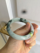 Load image into Gallery viewer, 58.8mm Certified Type A 100% Natural light green/purple jadeite jade bangle Q98-1403
