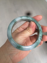Load image into Gallery viewer, 57.5mm Certified Type A 100% Natural green/white Jadeite Jade bangle R59-1301
