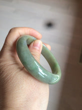 Load image into Gallery viewer, 52mm Certified 100% natural Type A dark green jadeite jade bangle AB63-0060
