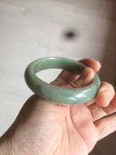 Load image into Gallery viewer, 52mm Certified 100% natural Type A dark green jadeite jade bangle AB63-0060
