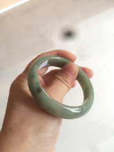 Load image into Gallery viewer, 52mm Certified 100% natural Type A dark green jadeite jade bangle AB63-0060
