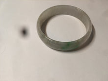 Load image into Gallery viewer, 52.7mm Type A 100% Natural icy sunny green/purple/gray/black Jadeite Jade bangle AT49
