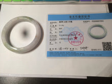 Load image into Gallery viewer, 56.5mm certified 100% natural type A green/white/light purple jadeite jade bangle AT50-7934
