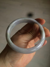 Load image into Gallery viewer, 58.1mm 100% natural type A certified light green/purple jadeite jade bangle AQ5-0684
